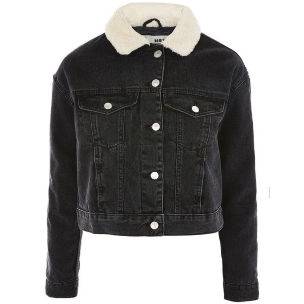 Topshop Sherpa Trucker Jacket